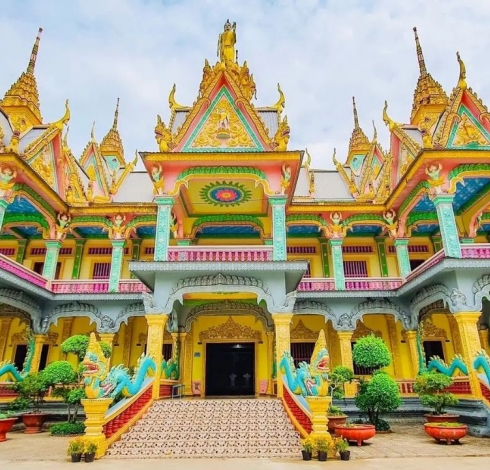 Chùa Som Rong - Khám Phá Nét Kiến Trúc Khmer Đầy Độc Đáo