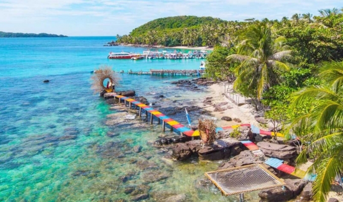 tour tàu 2 đảo - tiệc nướng Phú Quốc