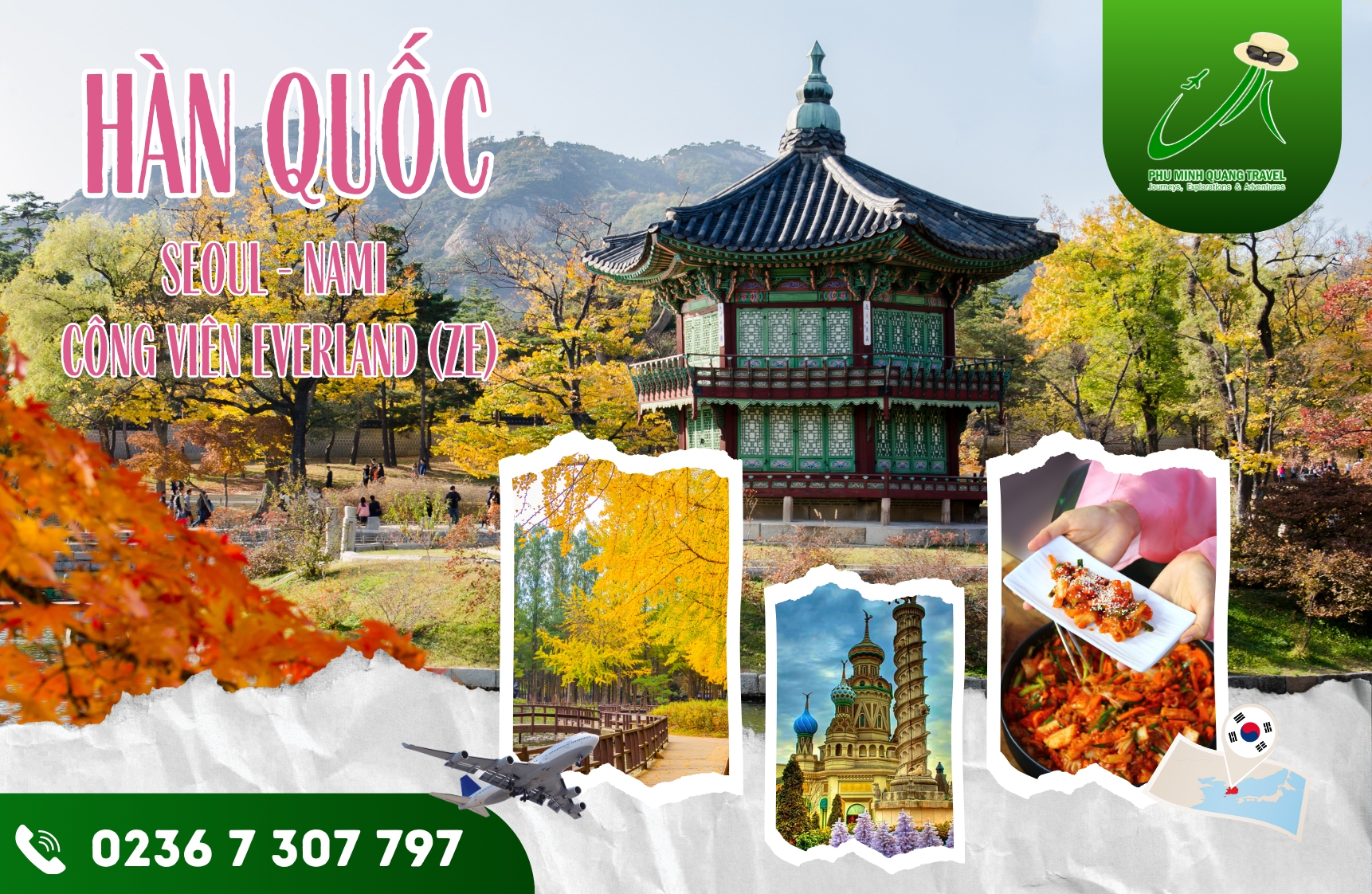 SEOUL - EVERLAND - ĐẢO NAMI (Xuất phát từ TP HCM)