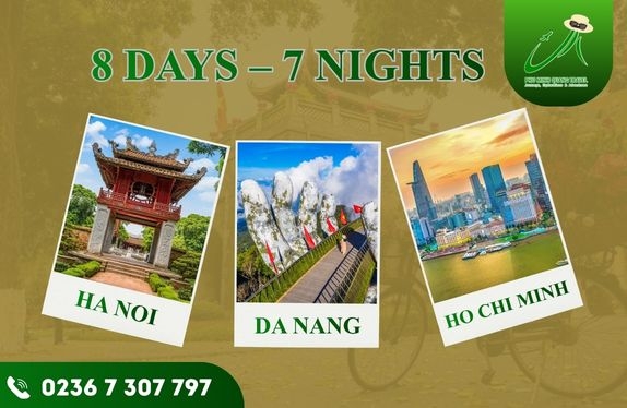 Tour - 8D7N – Ha Noi – Da Nang – Ho Chi Minh